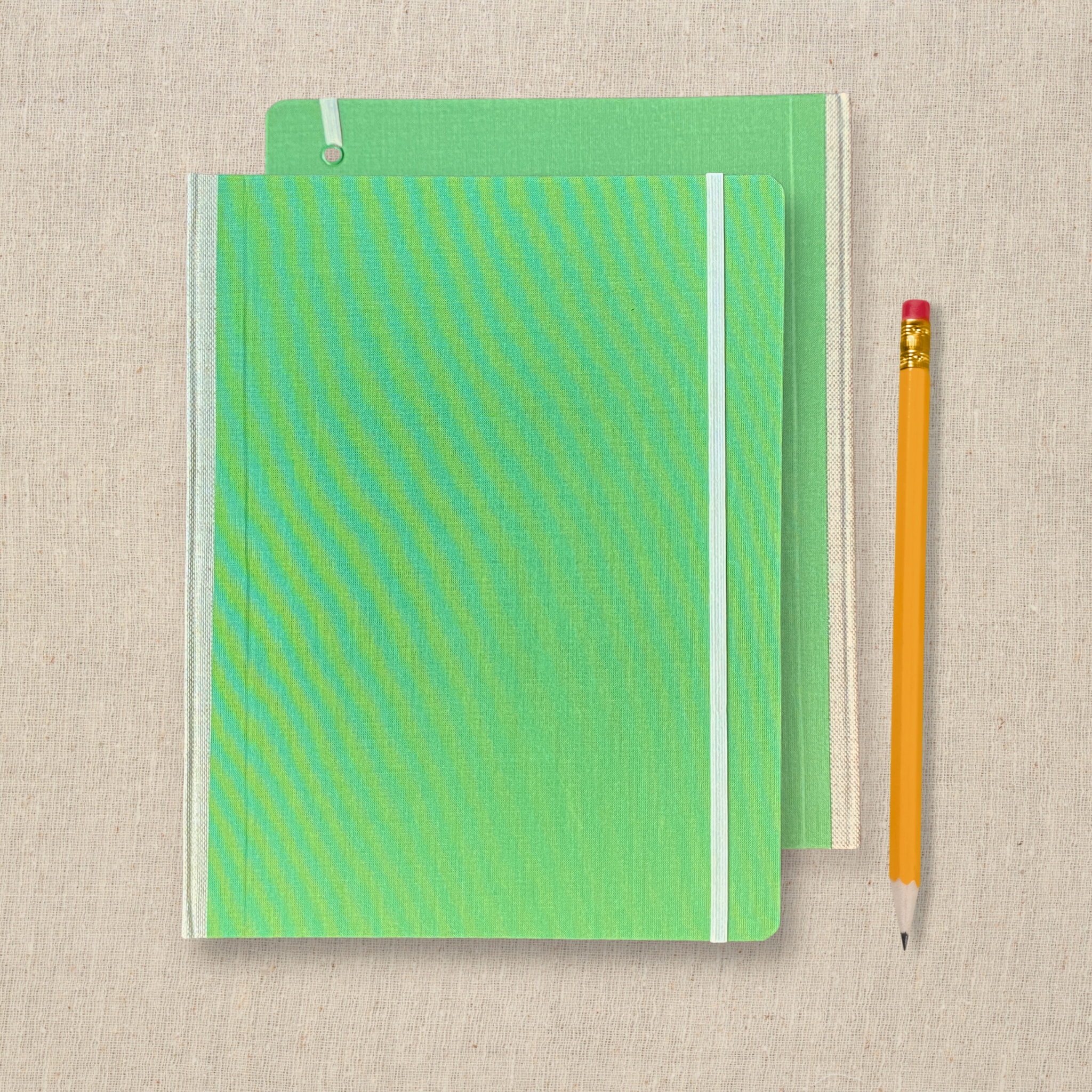 Large sketchbook, bright green with kraft toned pages
